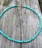 4mm Turquoise Beaded Necklace  - Image 2