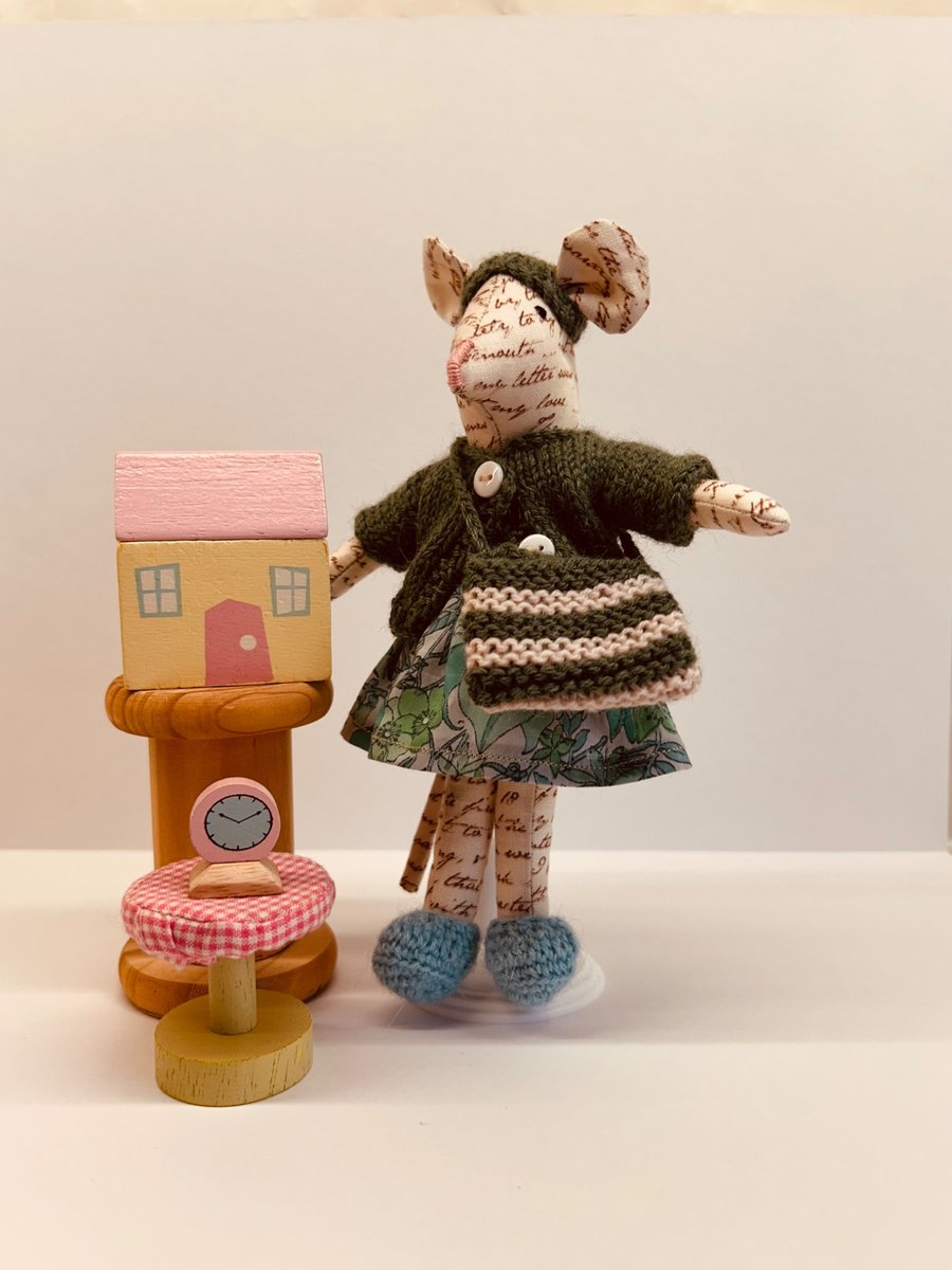 Handmade Little Fabric Mouse 