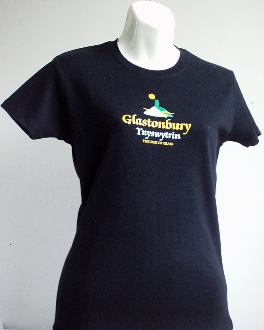 Organic T-Shirt, Best quality, "Glastonbury" - Women's Large (37")