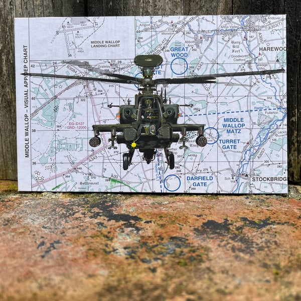Apache helicopter art