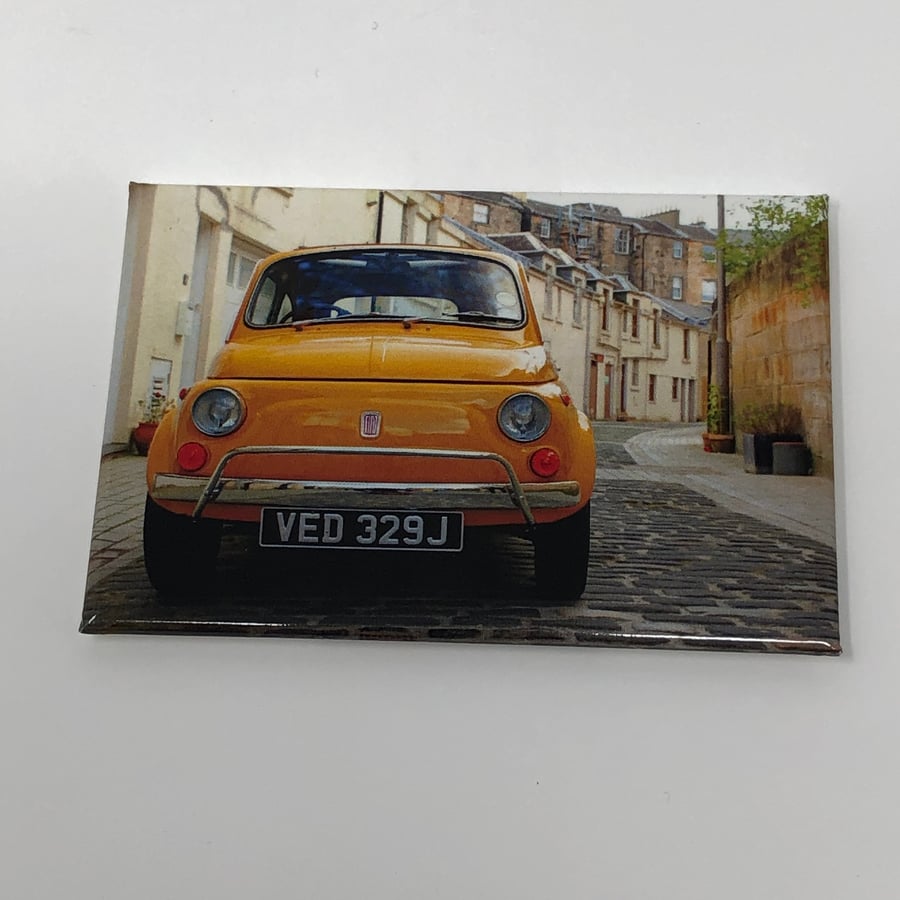 VINTAGE FIAT 500 fridge magnet