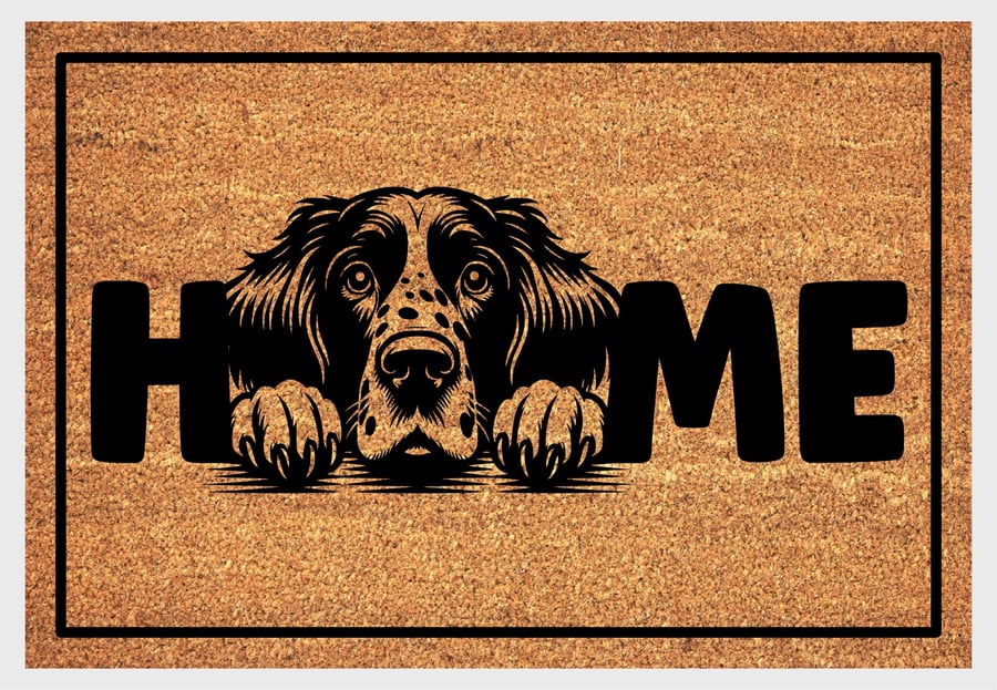 English Setter Home Door Mat No.1 - English Setter Welcome Mat - 3 Sizes