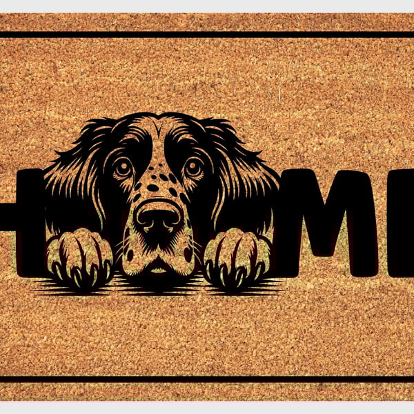 English Setter Home Door Mat No.1 - English Setter Welcome Mat - 3 Sizes