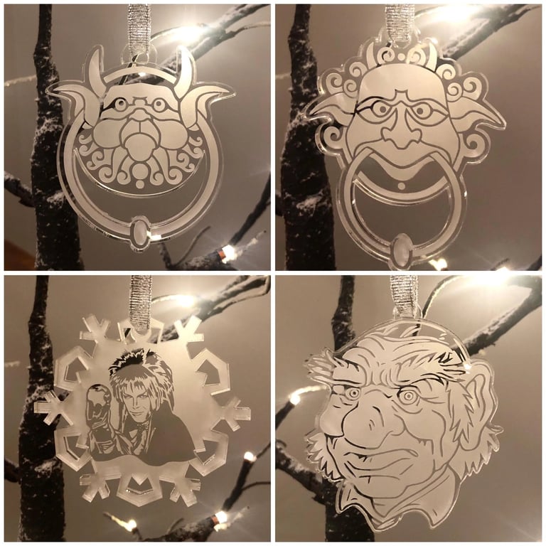 Labyrinth themed Christmas Tree Decorations