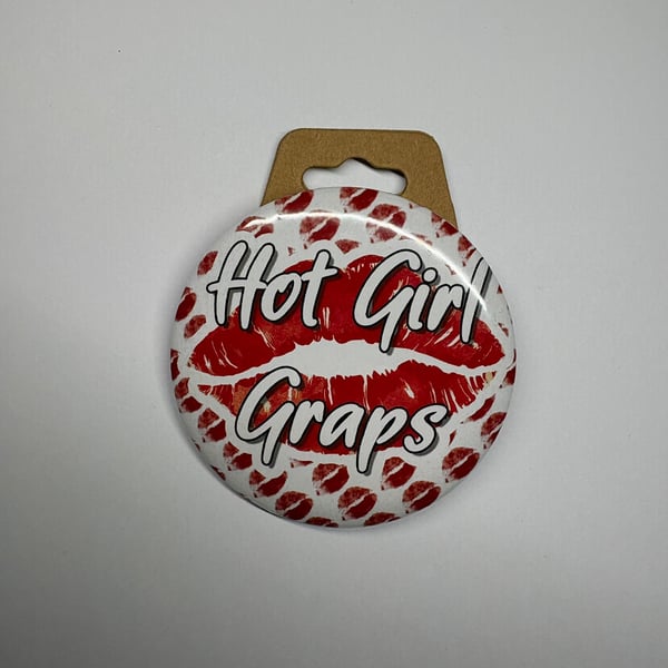 Hot Girl Graps button Badge, Pro Wrestling Themed AEW WWE NXT pin badge (58mm2.2