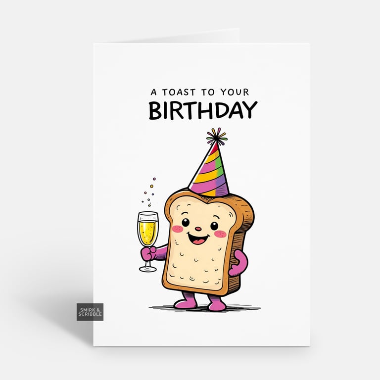 Unique Funny Birthday Card For Him Or Her 