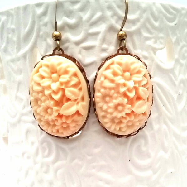 Peachy Cabochon Earrings...