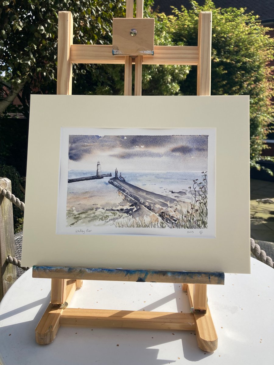 Whitby Pier Original Watercolour 