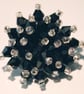 Beautiful black Crystal Bead Brooch - UK Free Post - Image 1