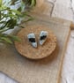 Crushed Glass Geo Cuspid Studs  - Image 5