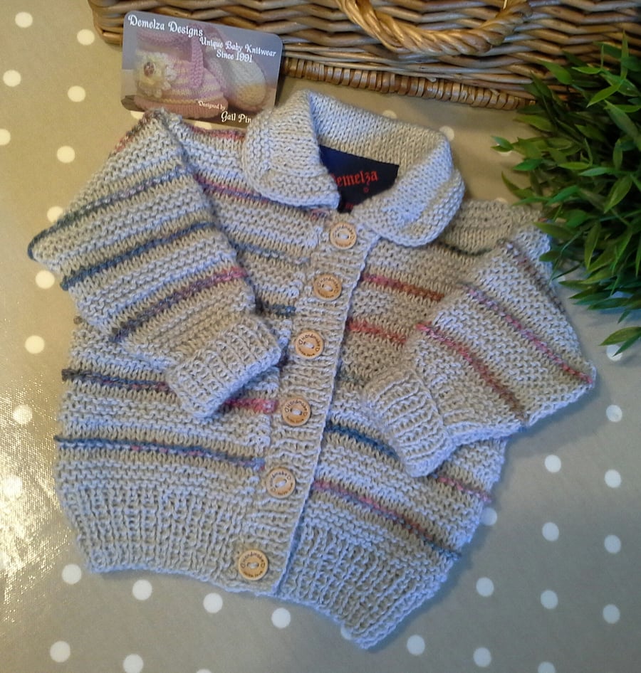 Baby Cardigan with Merino Wool  6-12 months size