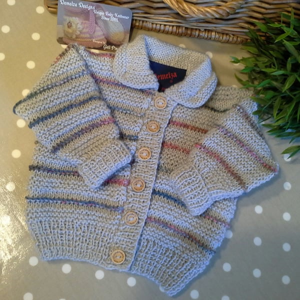 Baby Cardigan with Merino Wool  6-12 months size