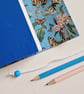 Butterfly Journal, Blue Leather, A6 - Image 5