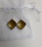 SMALL DOMED ENAMELLED EARRINGS - JADE - Image 6