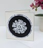 Any occasion handmade card with 3D flower embellishment, pretty card for her