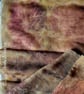 Fine wool eco printed maroon leaves scarf - Image 2