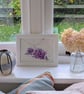 Purple lilac sprig, framed original watercolour painting  - Image 2