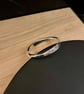 "Ephemere" - Handmade Sterling Silver Hinged Bangle - 65g - Made to any size - Image 5