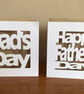 Father's Day Cards on white or brown kraft card with envelope, insert, cello bag - Image 3