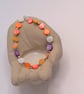 Multi Coloured Dyed Shell Coin Bead Necklace Bracelet and Earrings Set, Gift Set - Image 3