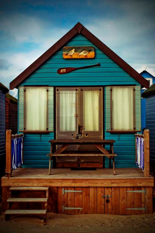 Beach Huts Hengistbury Head Dorset England Photograph Print