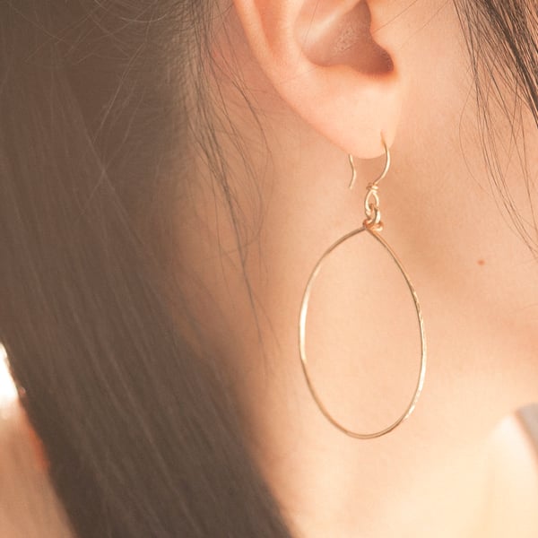 Handmade Gold Filled Medium Teardrop Earrings 
