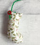 SOLD - Scrapbox Stockings - Mini Stocking Tree Decorations Christmas Decorations - Image 2