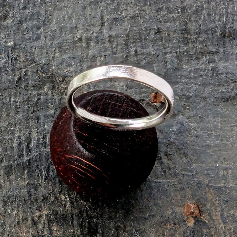 Sterling Silver  heat fire textured ring, Handmade Urban Jewellery WEDDING