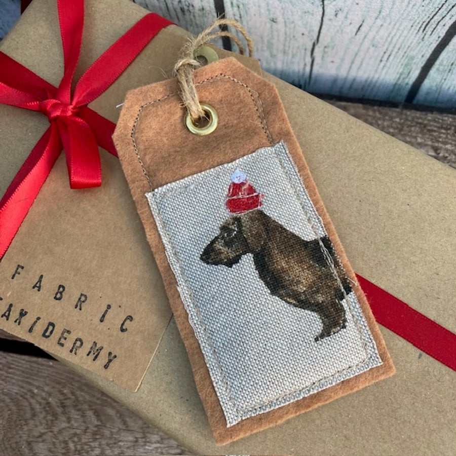 Gift tag (reusable) - Dachshund