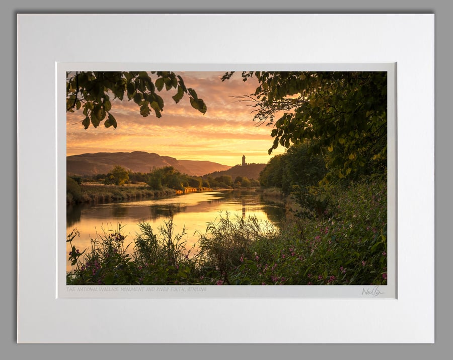 The Wallace Monument Stirling Scotland - A3 (50x40cm) Unframed Print