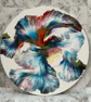 Vibrant Multicoloured Dutch Pour MDF Round - 40cm - Unique Fluid Art Piece - Image 2