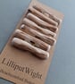 Set of seven driftwood toggle buttons with single hole - Image 5