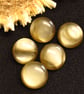 Vintage Buttons: Taupe ‘Moonstone’ Effect, 5x 16mm - Image 3