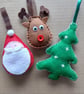 Felt Christmas Tree Decorations-set of 3