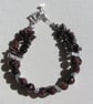 Red Tiger Eye Gemstone Chakra Beaded Bracelet "Red Wisp" - Image 7