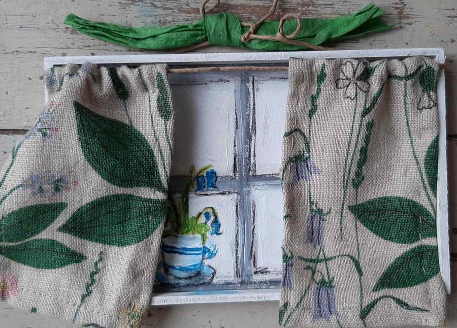 2020 window mixed media art 