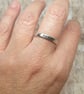 Sterling Silver 925 Hammered, Textured Handmade Ring - Image 7