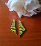 Handpainted wooden earrings 