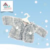 Reserved for Beverly - Silver Winter Cardigan