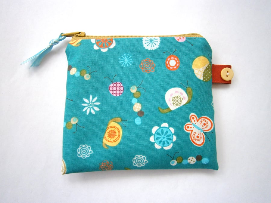 Half Price Sale Snails and Butterflies Purse