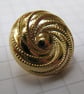10 Small Gold Swirl Shank Buttons - Image 3