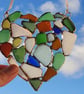 Sea glass mosaic suncatcher  - Image 1