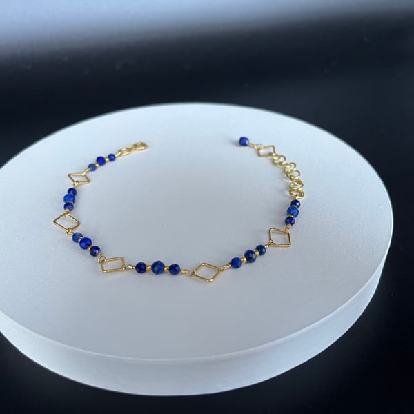 Delicate Lapis Lazuli bracelet