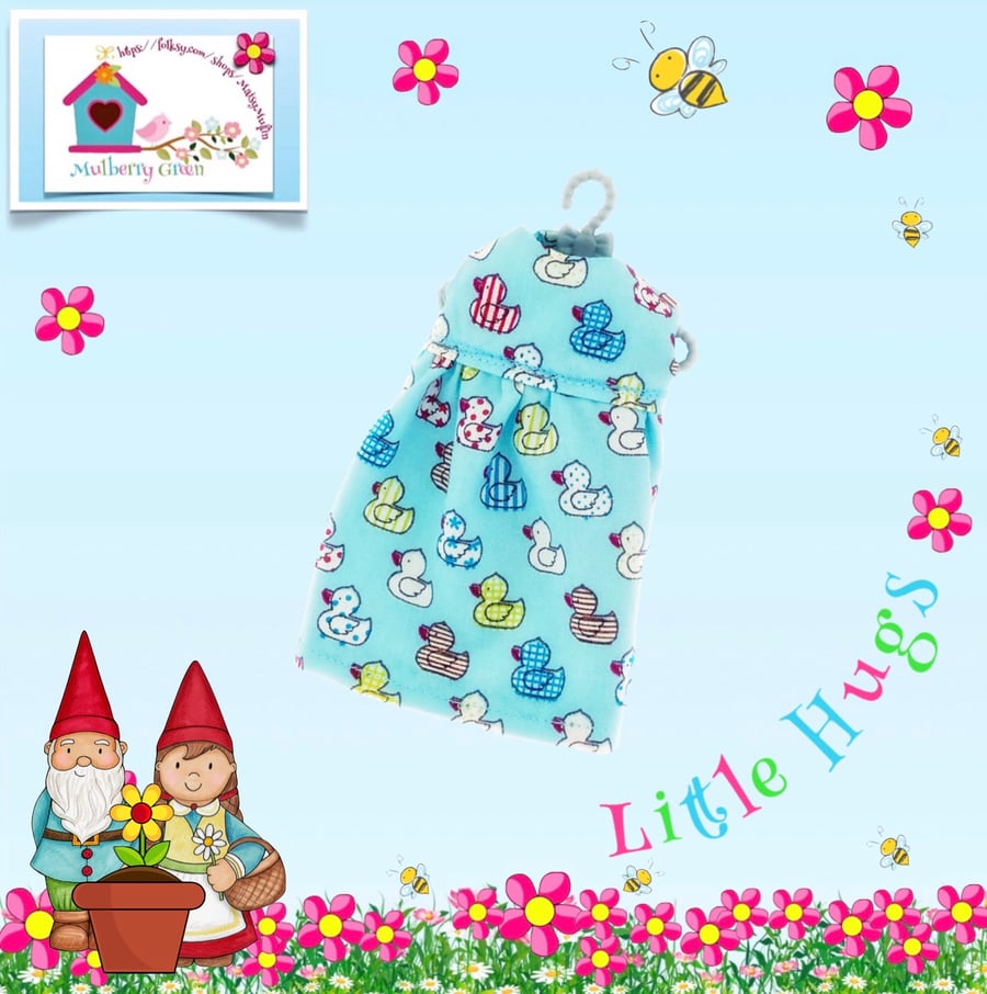 Reserved for Kat - Little Ducks Nightie to fit the Little Hugs dolls 