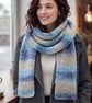 Handmade Super-Long Crochet Scarf: 180cm Double-Stranded Winter Accessory
