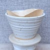 Coffee filter holder dripper pourover handthrown stoneware pottery ceramic