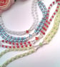2 Strand Bracelet with a Silver Crystal Centre, Gift for Her, Colour Choice  - Image 1