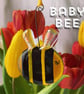 BABY Fused Glass Bumble Bee
