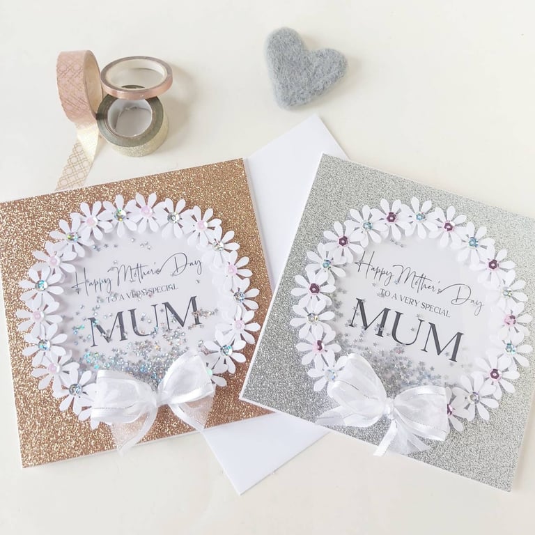 Luxury Mum mother's day card, special mother's day card for mum
