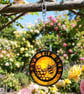 Stained Glass Save the Bees Suncatcher Hanging Window Ornament Car - Image 2